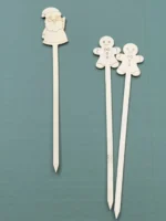 Factory-bulk Eco-friendly Natural Biodegradable Bamboo Disposable Fruit Picks. Custom Designs Available. - Image 4