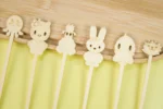 Factory-bulk Eco-friendly Natural Biodegradable Bamboo Disposable Fruit Picks. Custom Designs Available. - Image 4