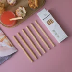 Factory Production Batch of Environmentally Friendly Portable Bamboo Drinking Straws Can Be Printed logo