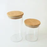 Natural Color Factory Customize Logo Seal Ring Airtight Wooden Bamboo Mason Jar Caps Lid with Hole for Straw 86 mm - Image 5