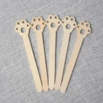 Factory-Batch Custom-Designed Eco-Friendly Biodegradable Bamboo Disposable Ice Cream Sticks