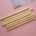 Factory Wholesale Environmentally Friendly Biodegradable Printable Logo Bamboo Straws