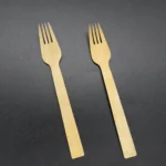 Factory Custom 100% Compostable Eco-friendly Bambu Wooden Flatware Spoon/Fork/Knife Disposable Bamboo Cutlery Set - Image 2