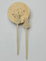 Factory-bulk Eco-friendly Natural Biodegradable Bamboo Disposable Fruit Picks. Custom Designs Available. - Image 3