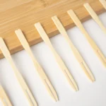 Natural Bulk Compostable Bamboo Bulk Biodegradable 87mm Bamboo Fruit Forks - Image 2