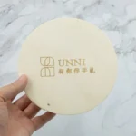 Custom Made Disposable Mini Round Wooden Pie Dessert Mooncake Bread Storage Wood Wedding Cake Box