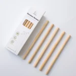 Factory Customised Biodegradable logo Printable Disposable Eco-friendly Natural Bamboo Straws