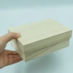 Wholesale Custom Small Gift Simply Square Unfinished Wooden Box Storage with Lid - Image 2