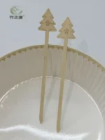 Factory-bulk Eco-friendly Natural Biodegradable Bamboo Disposable Fruit Picks. Custom Designs Available. - Image 5