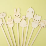 Sustainable Celebration: Patterned Mini Bamboo Sticks. Eco-Friendly & Custom!