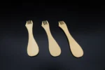 Custom Hot Sale High Quality Hot Resistant Mini Disposable Bamboo Wood Cutlery Sets Knife Spoon Fondue Dessert Fruit Pick Fork - Image 5