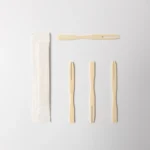 Natural Bulk Compostable Bamboo Bulk Biodegradable 87mm Bamboo Fruit Forks - Image 4
