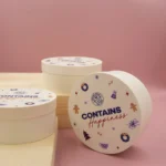 Colourful Custom Wooden Gift Packaging Disposable  UV Colour Printing Biodegradable Wooden Round Decorative Storage Box with Lid - Image 2